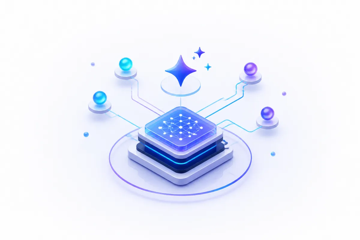 AI solutions — a compute core linked into a node network