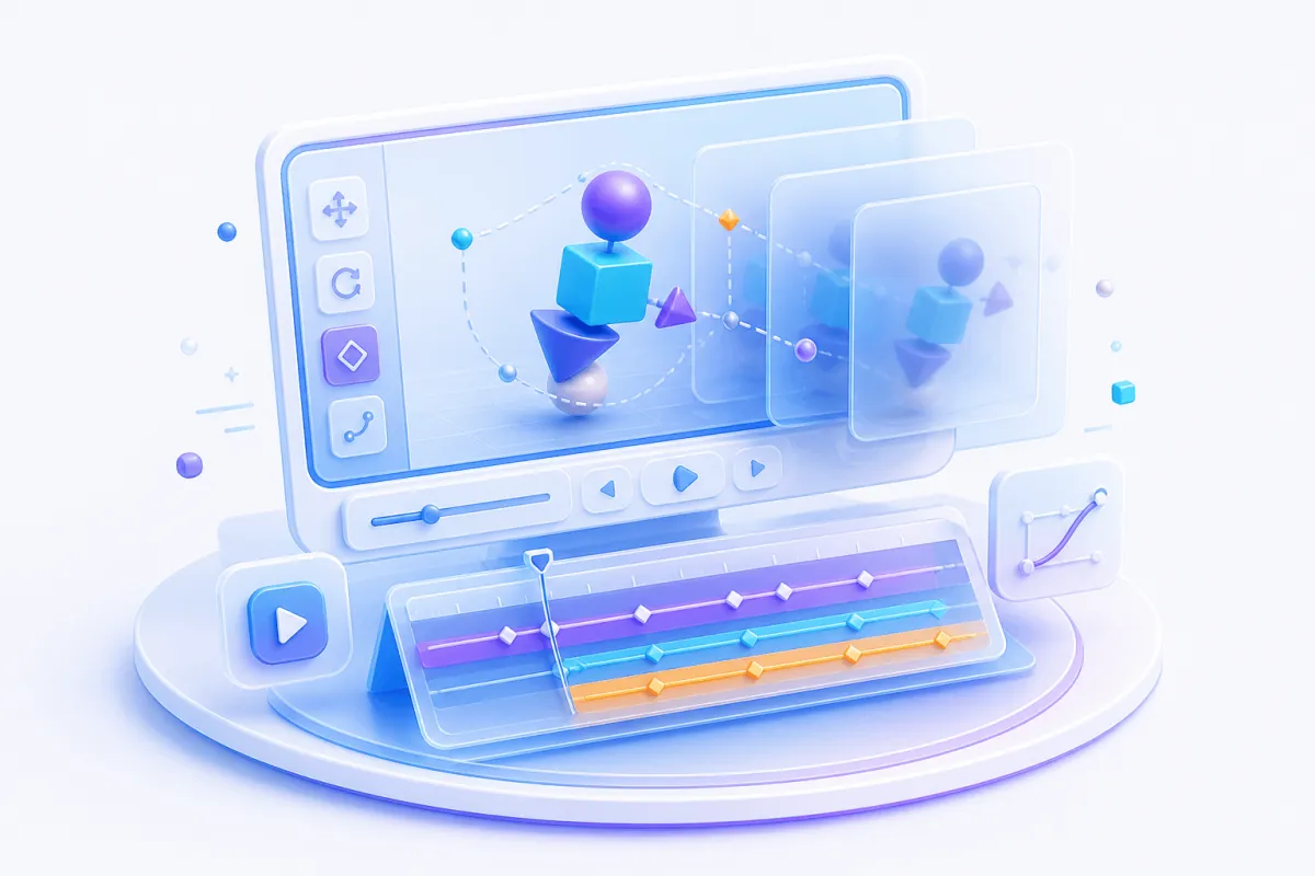 Animation and motion graphics — a creative timeline with animated frames