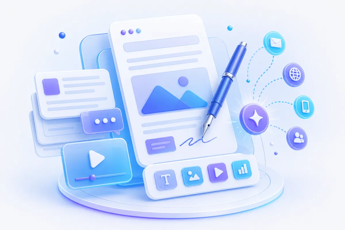 Digital content and copywriting — an editor, publishing tools, and distribution channels