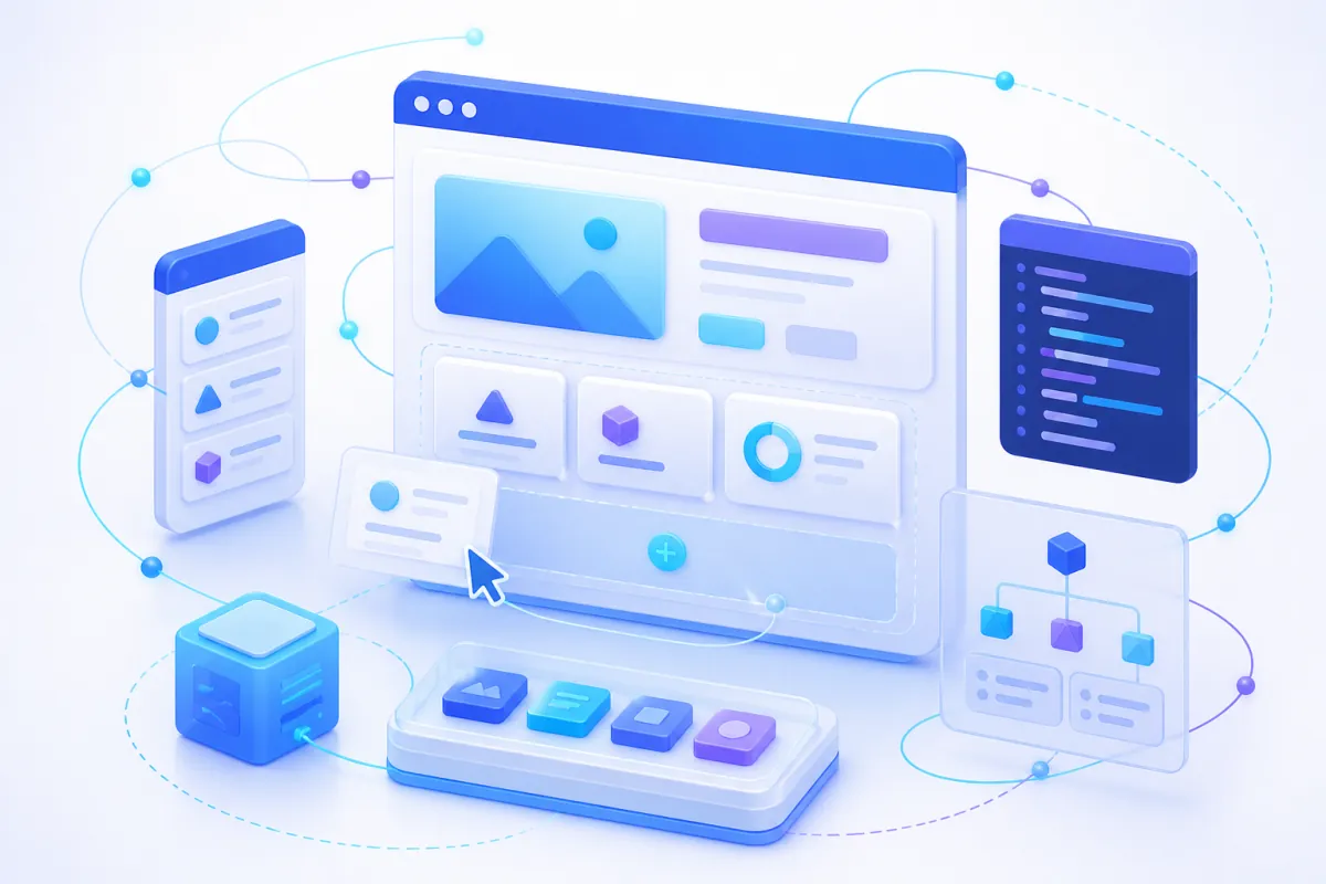 React development — a component-driven web application with responsive interfaces and data flow